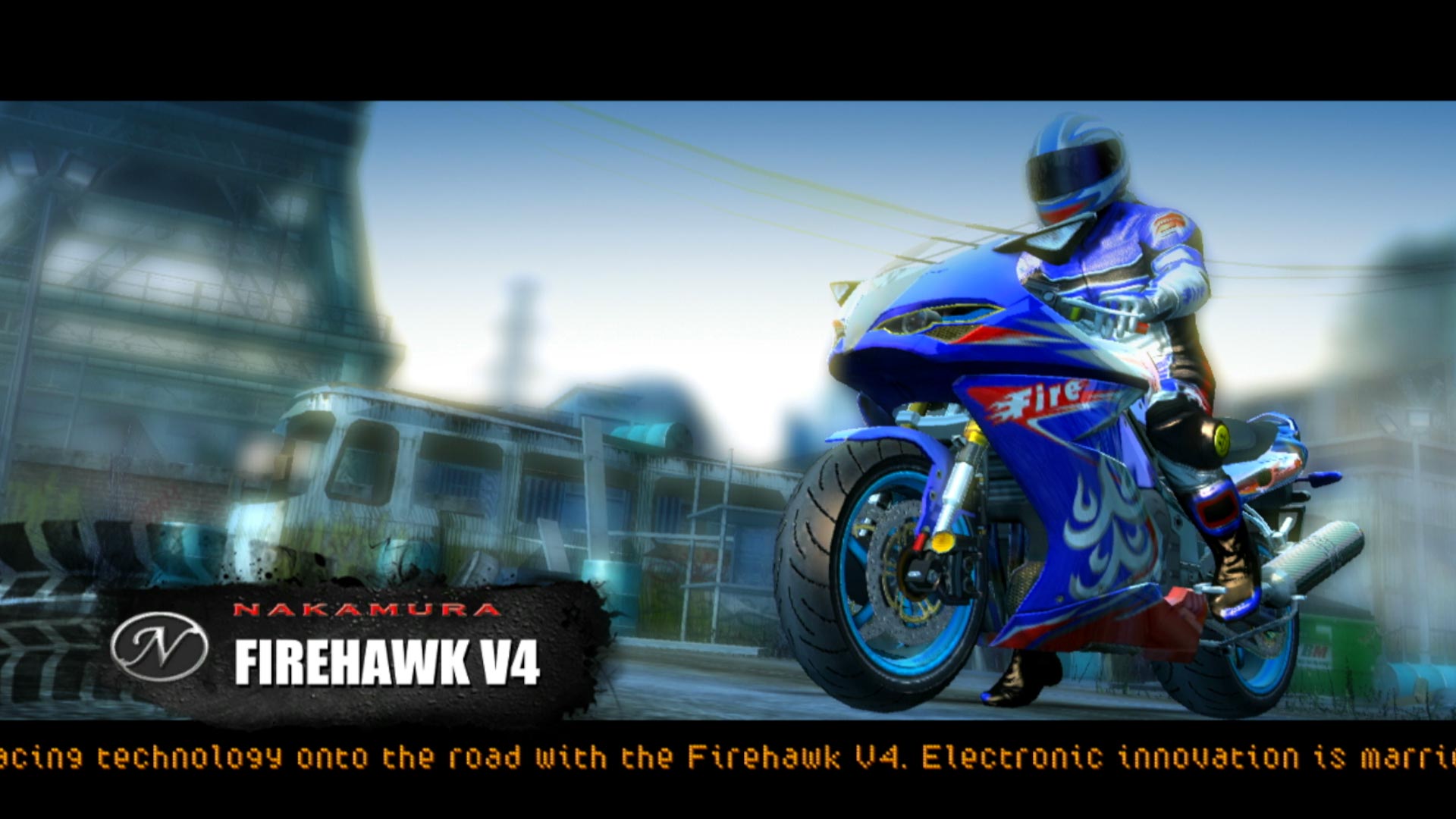 Burnout Paradise PS3 nakamura firehawk V4 motorcycle