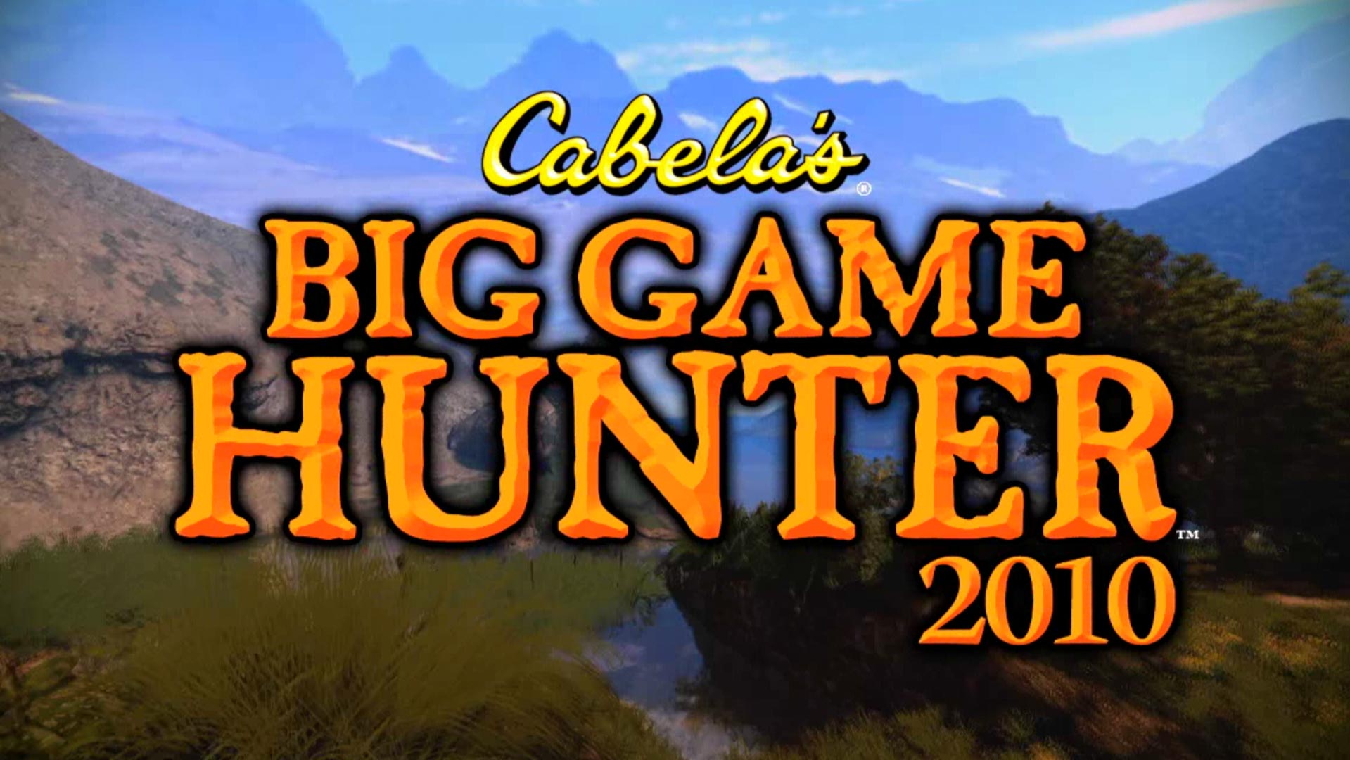 Cabelas Big Game Hunter 2010 PS3 title logo