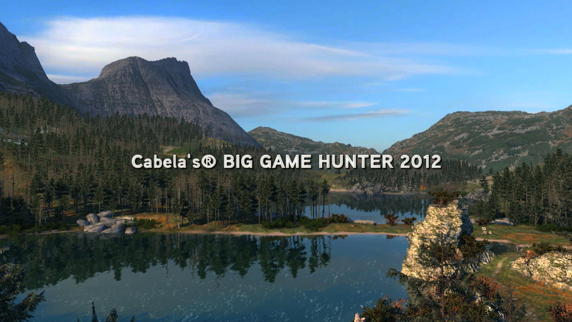 Cabelas Big Game Hunter 2012 PS3 title introduction screenshot