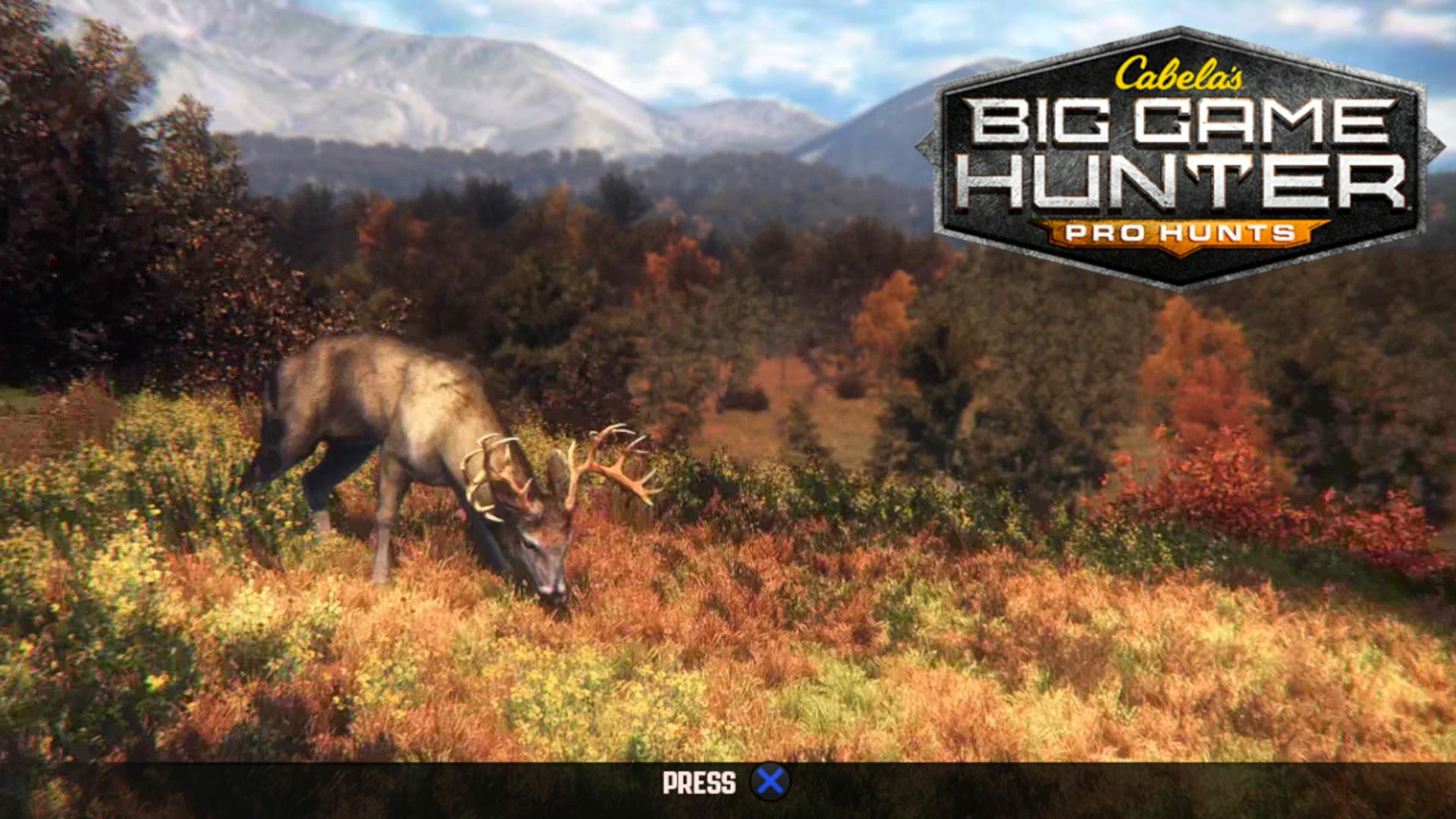 Cabelas Big Game Hunter Pro Hunts PS3 title start screen