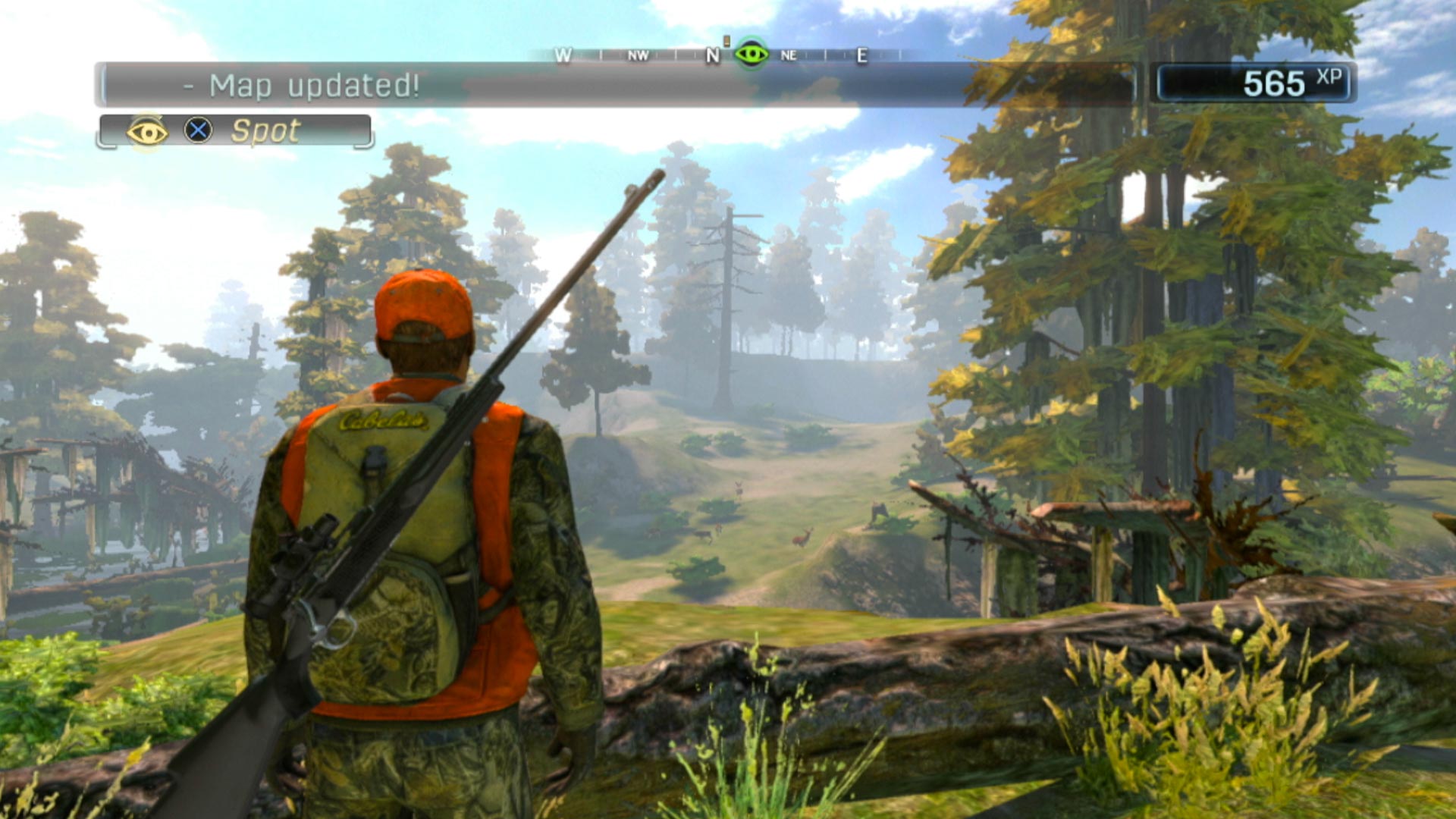 Cabelas Hunting Expeditions PS3 playing game hunter