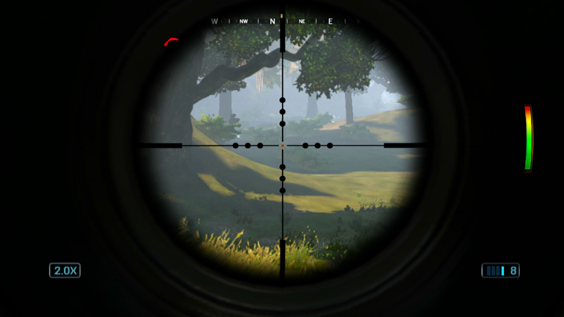 Cabelas Hunting Expeditions PS3 aiming scope