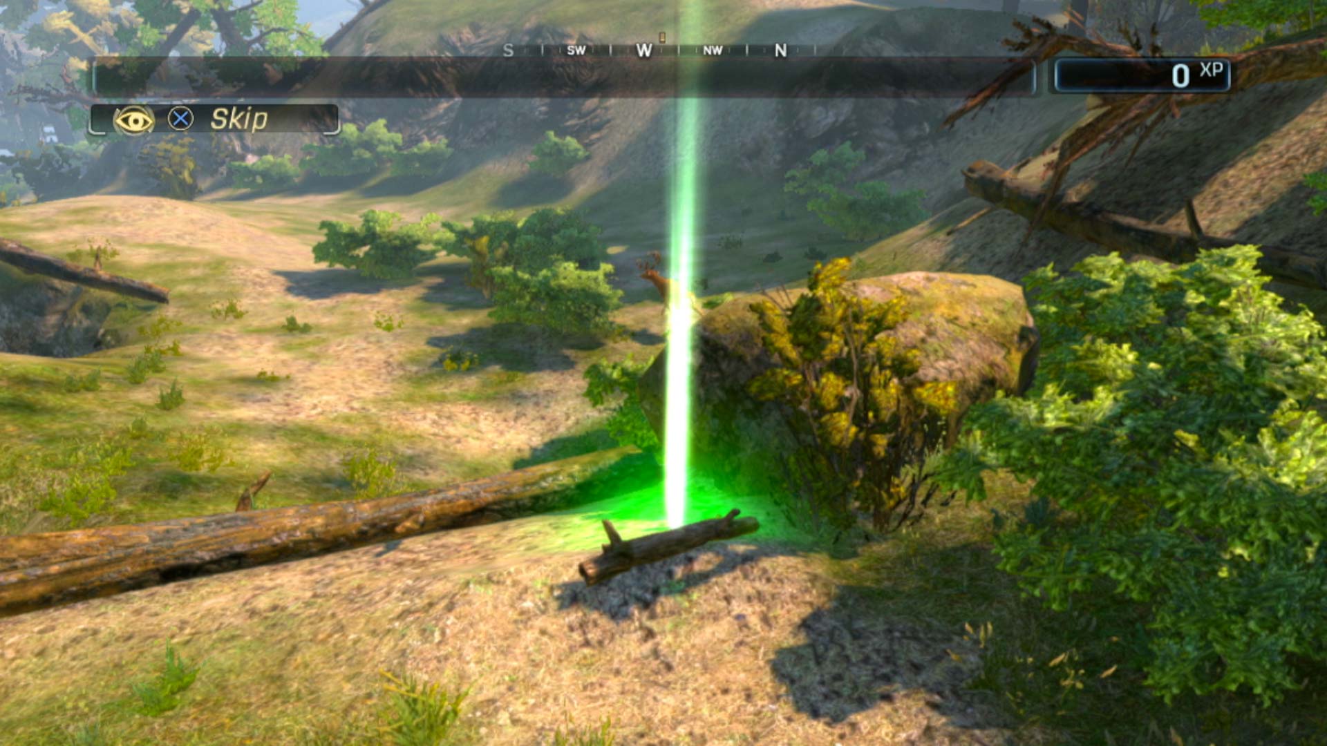 Cabelas Hunting Expeditions PS3 mission point green glow