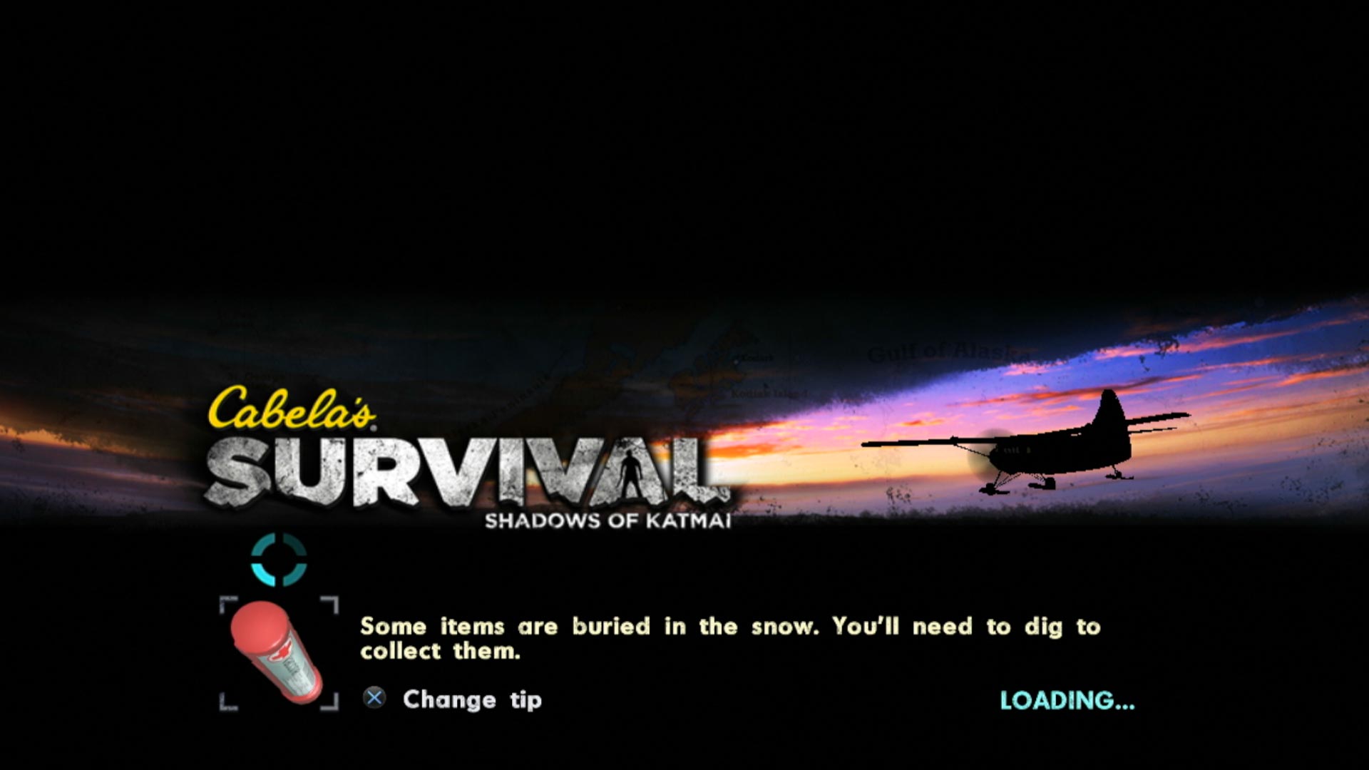 Cabela's Survival Shadows of Katmai PS3 game loading screen