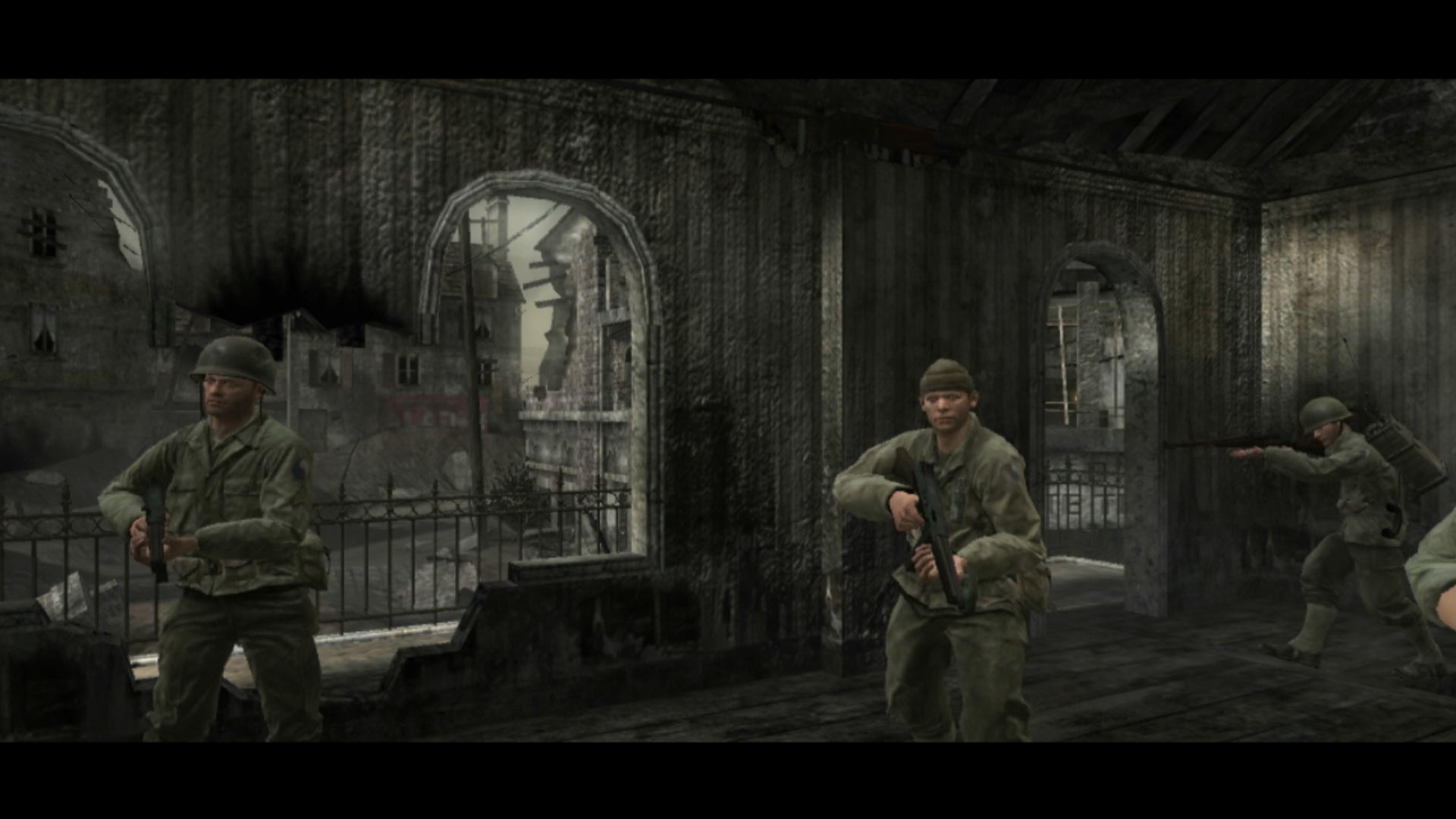 Call of Duty 3 PS3 soldiers standing cutscene