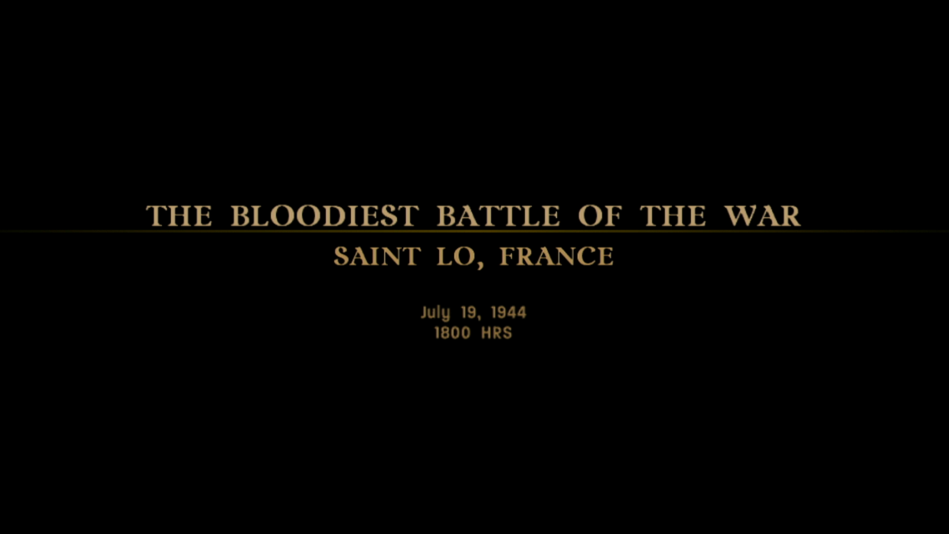 Call of Duty 3 PS3 title saint lo, france 1944