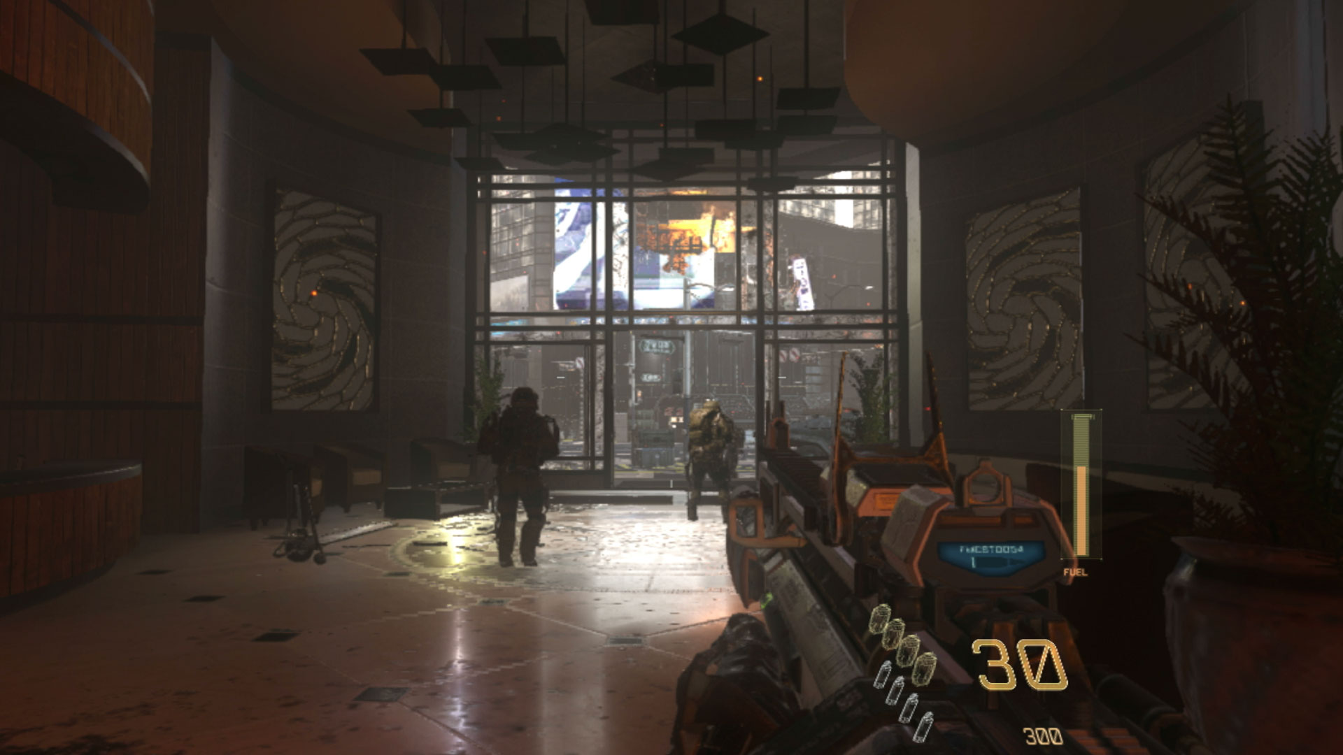 Call of Duty Advanced Warfare PS3 inside building screenshot