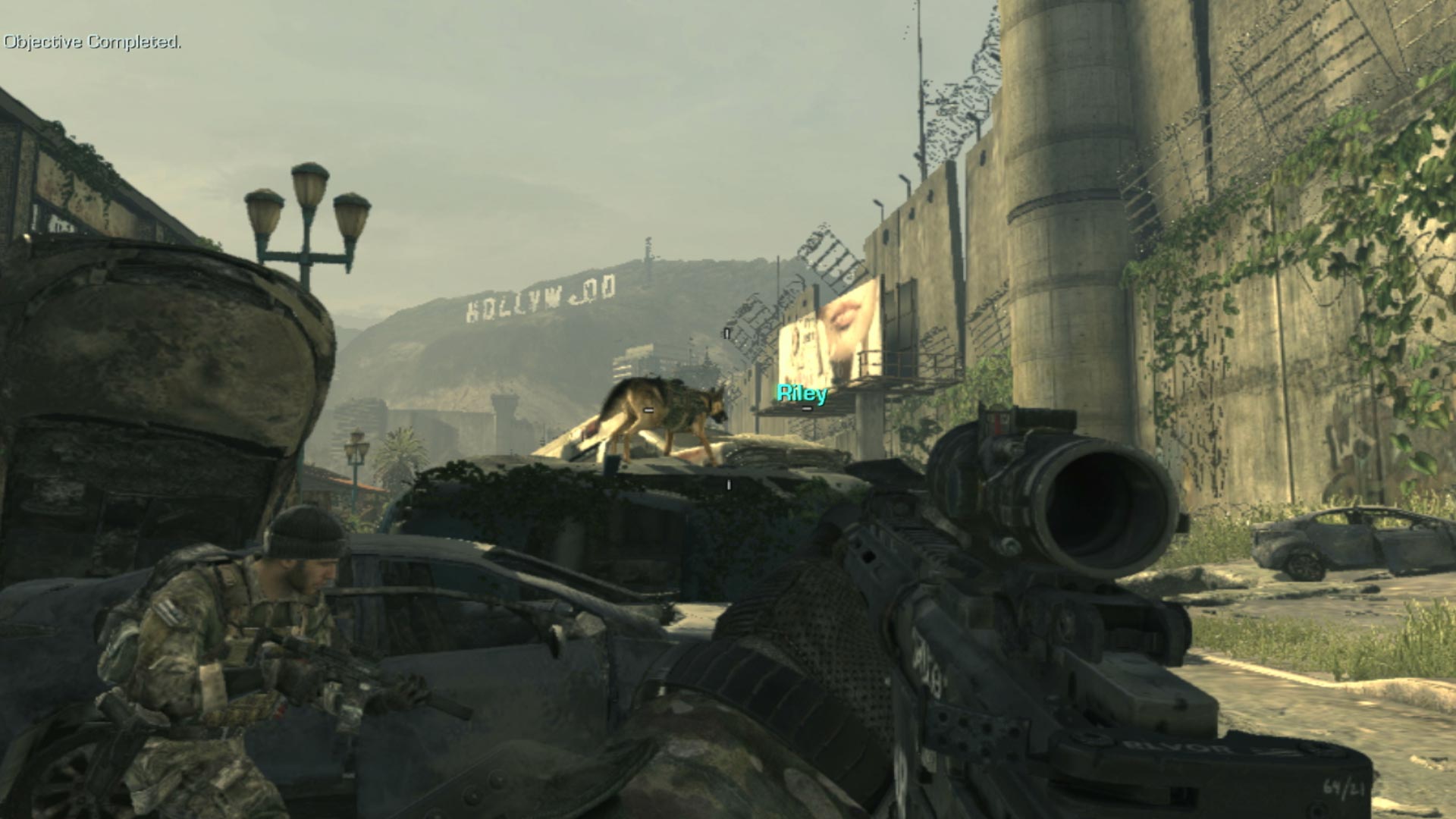 Call of Duty Ghosts PS3 holloywood sign screenshot