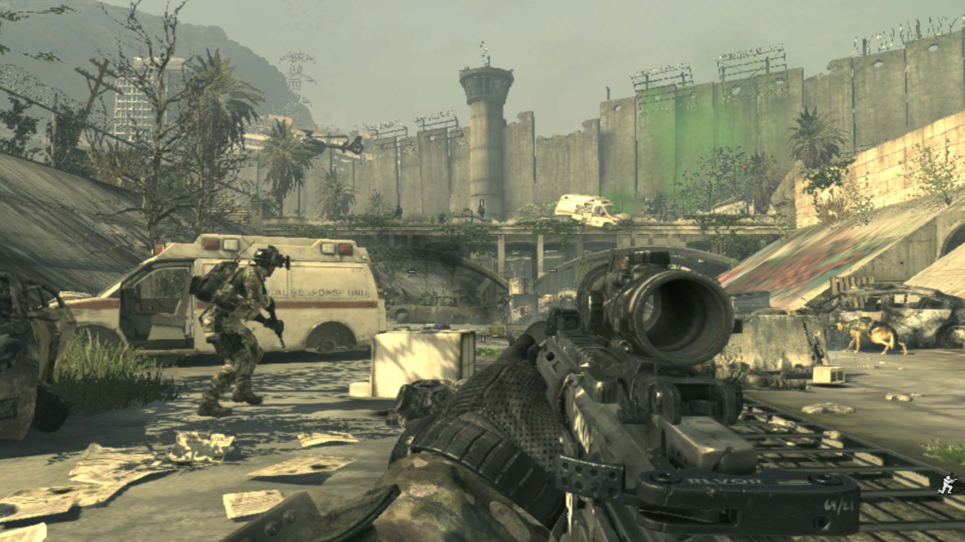 Call of Duty Ghosts PS3 wall boundary