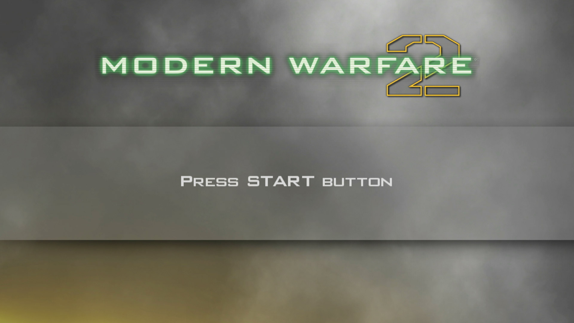 Call of Duty Modern Warfare 3 PS3 title start screen