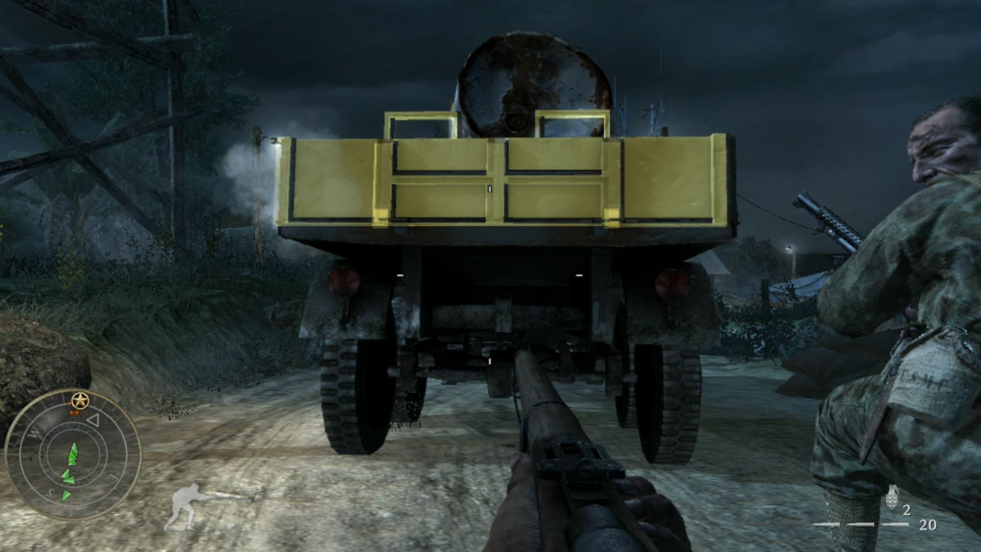 Call of Duty World at War PS3 activate back hatch truck