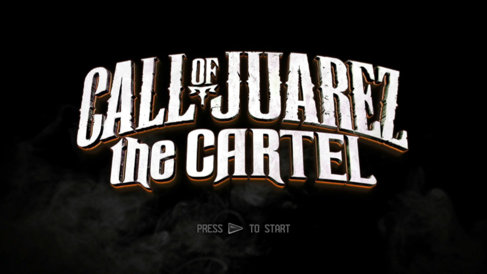 Call of Juarez The Cartel PS3 title start screen