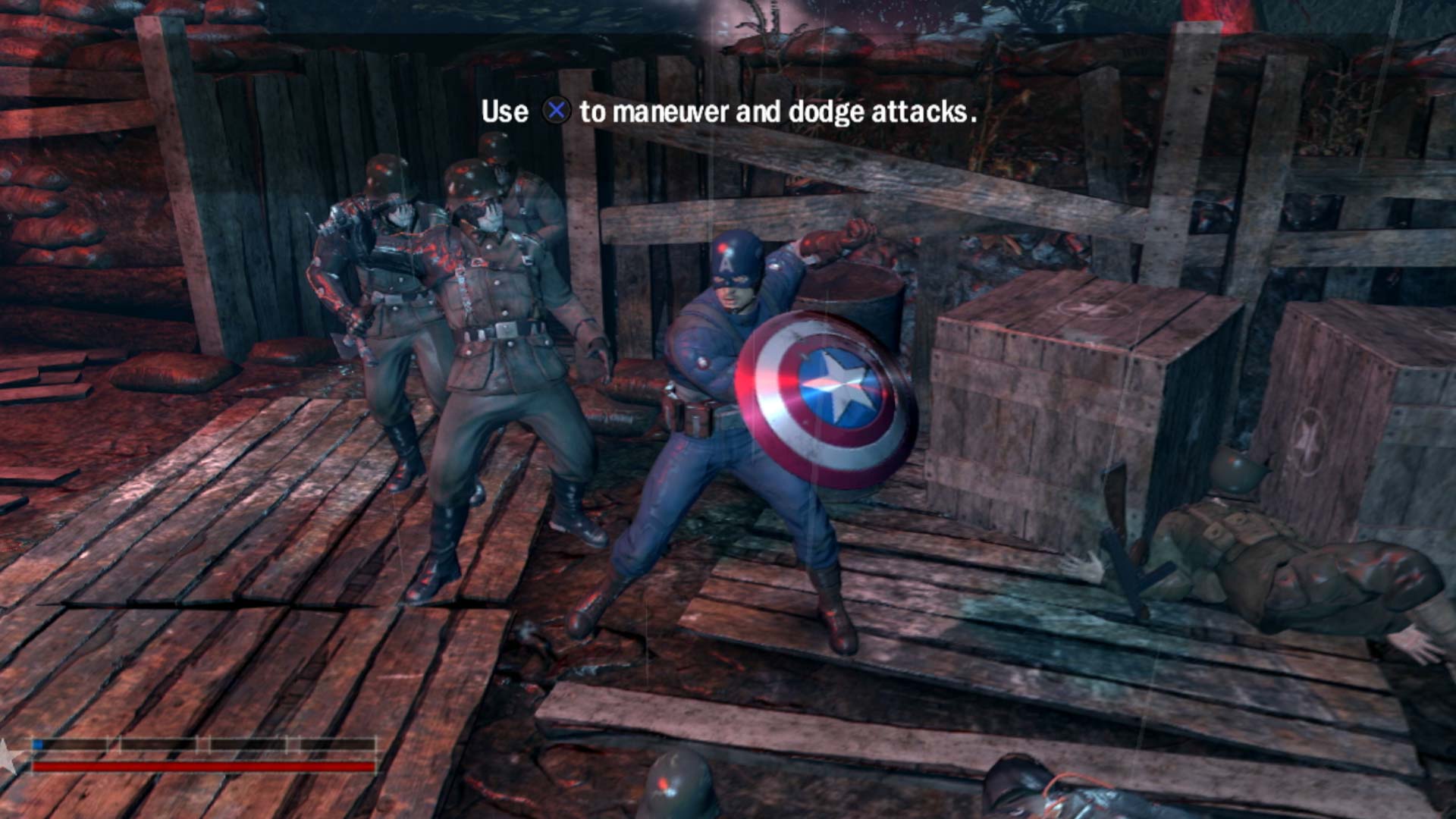 Captain America Super Soldier PS3 melee battle