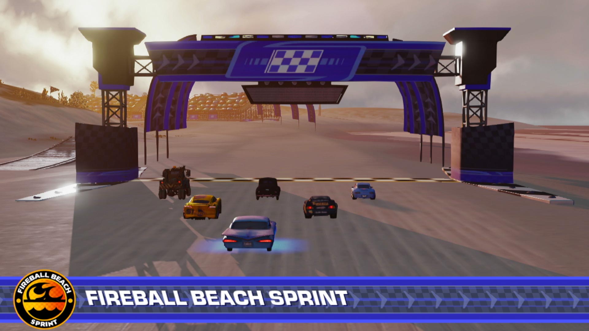 Cars 3 Driven to Win PS3 fireball beach sprint race track