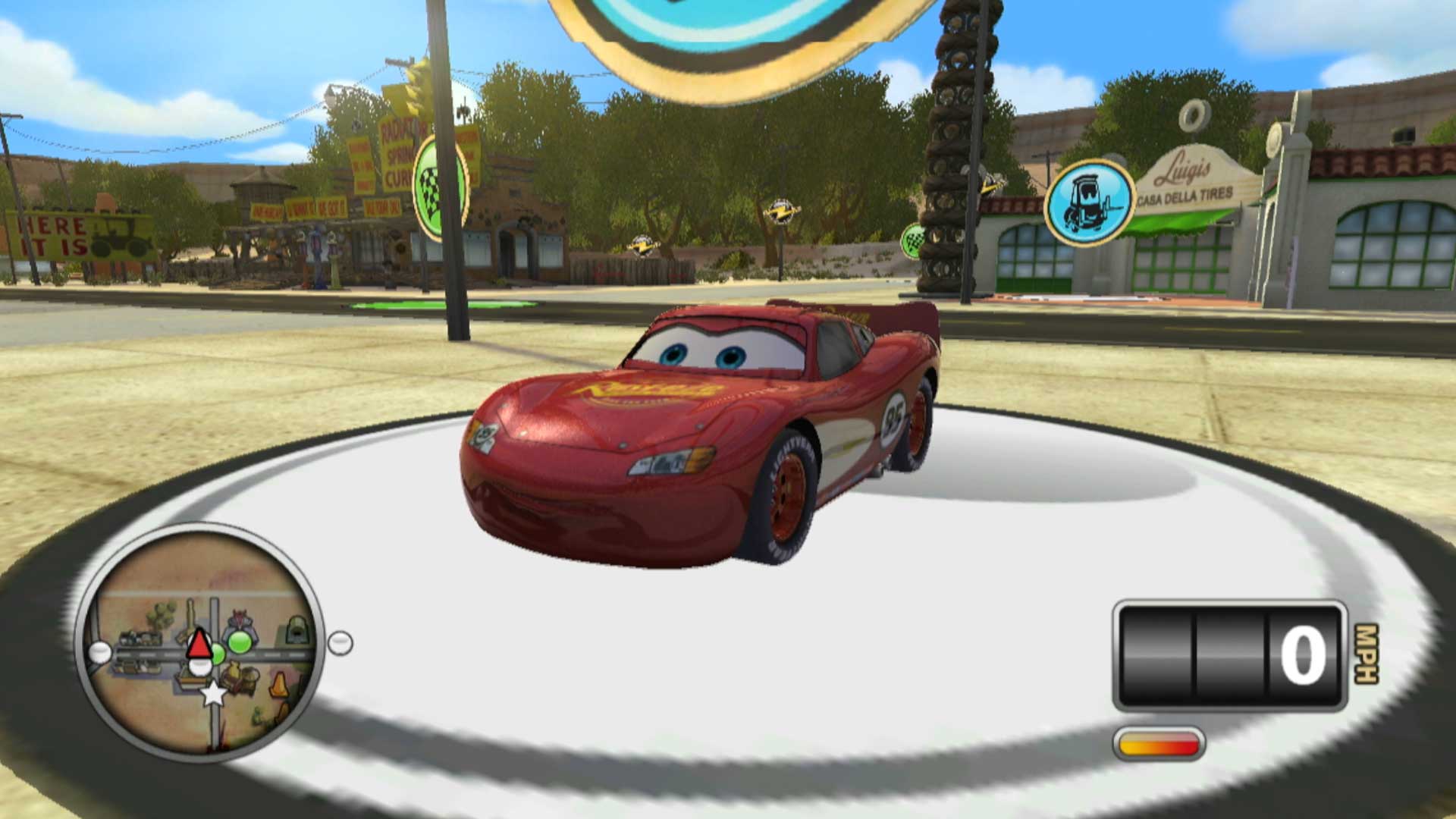 Cars Mater-National Championship PS3 Lightning McQueen front view