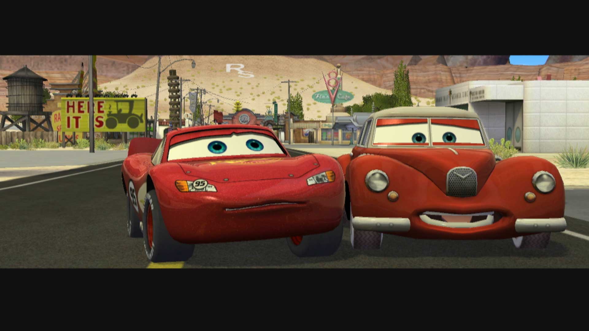 Cars Mater-National Championship PS3 Lightning McQueen cutscene