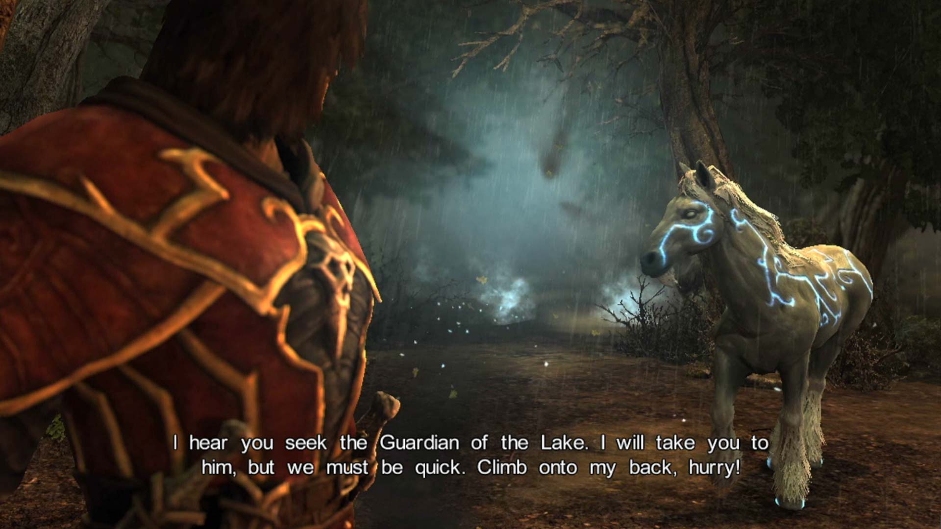 Castlevania Lords of Shadow PS3 Gabriel horse conversation