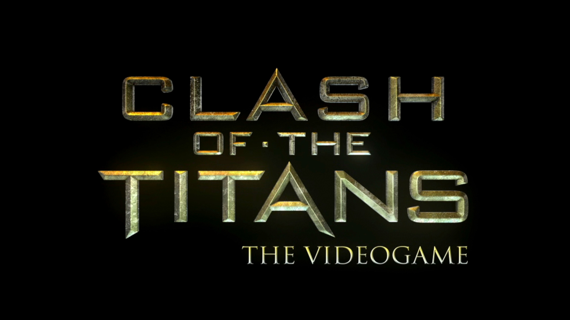 Clash of the Titans PS3 Video Game Logo Title