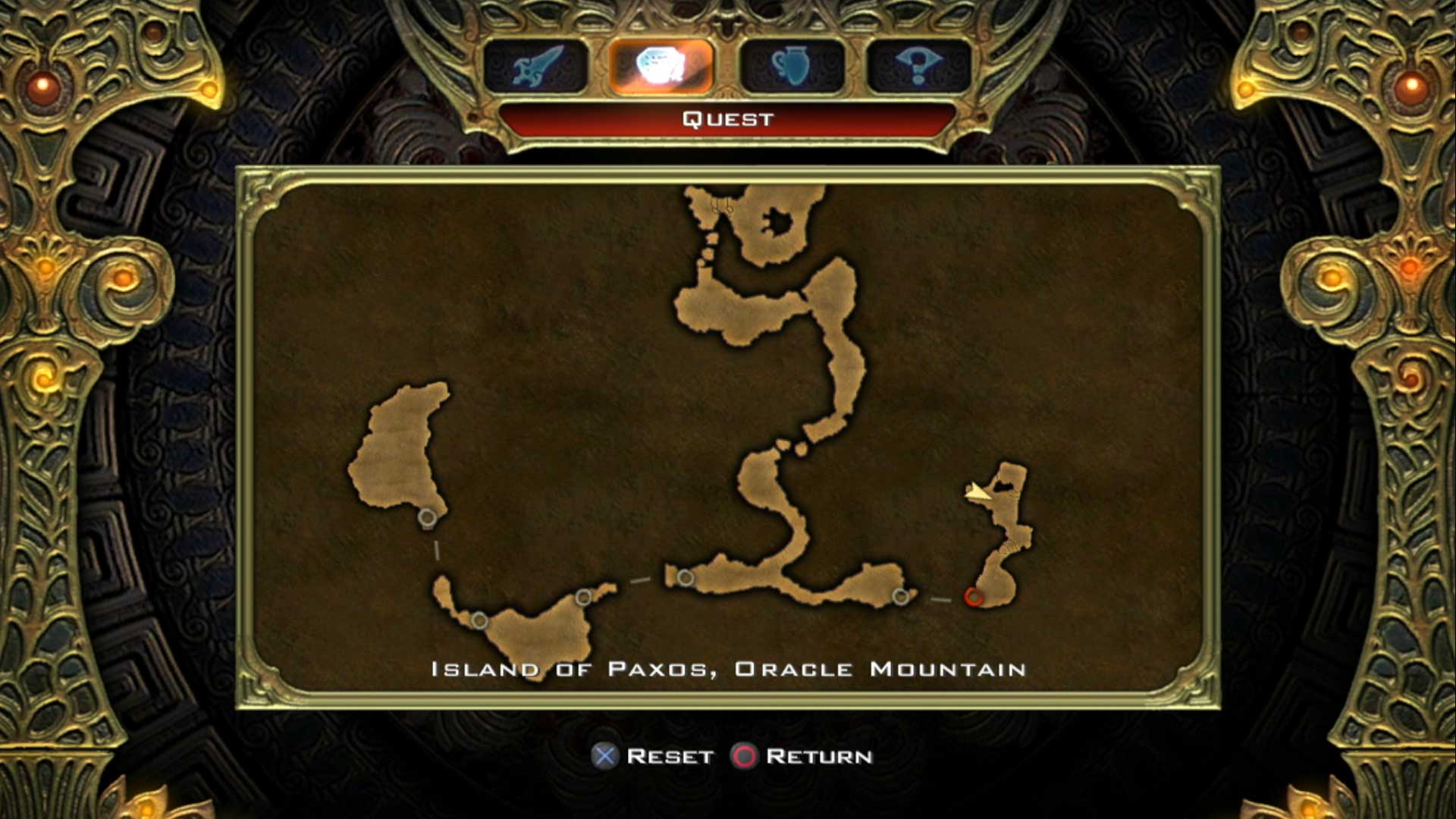 Clash of the Titans PS3 Video Game map