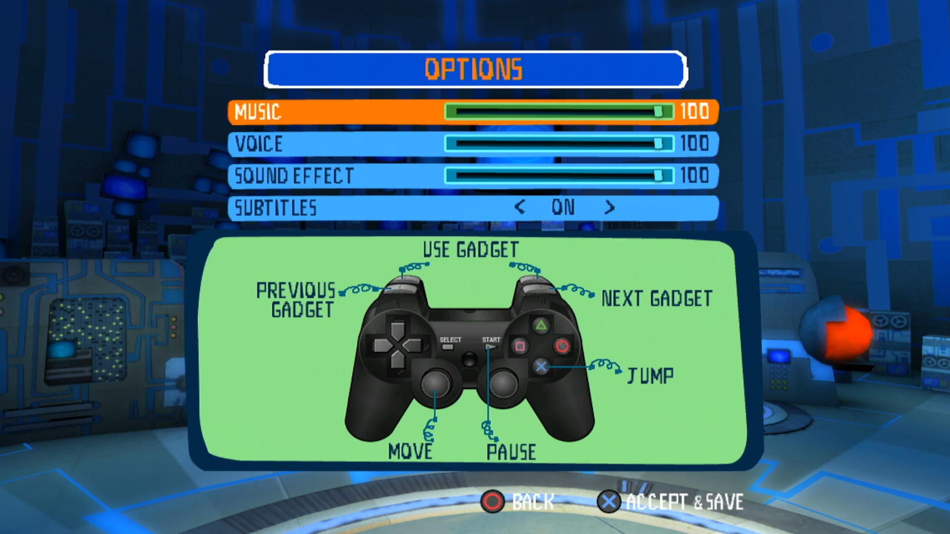 Cloudy with a Chance of Meatballs PS3 controller button layout