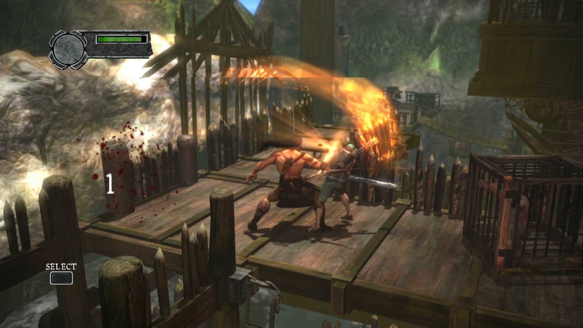 Conan PS3 sword fighting combat gameplay