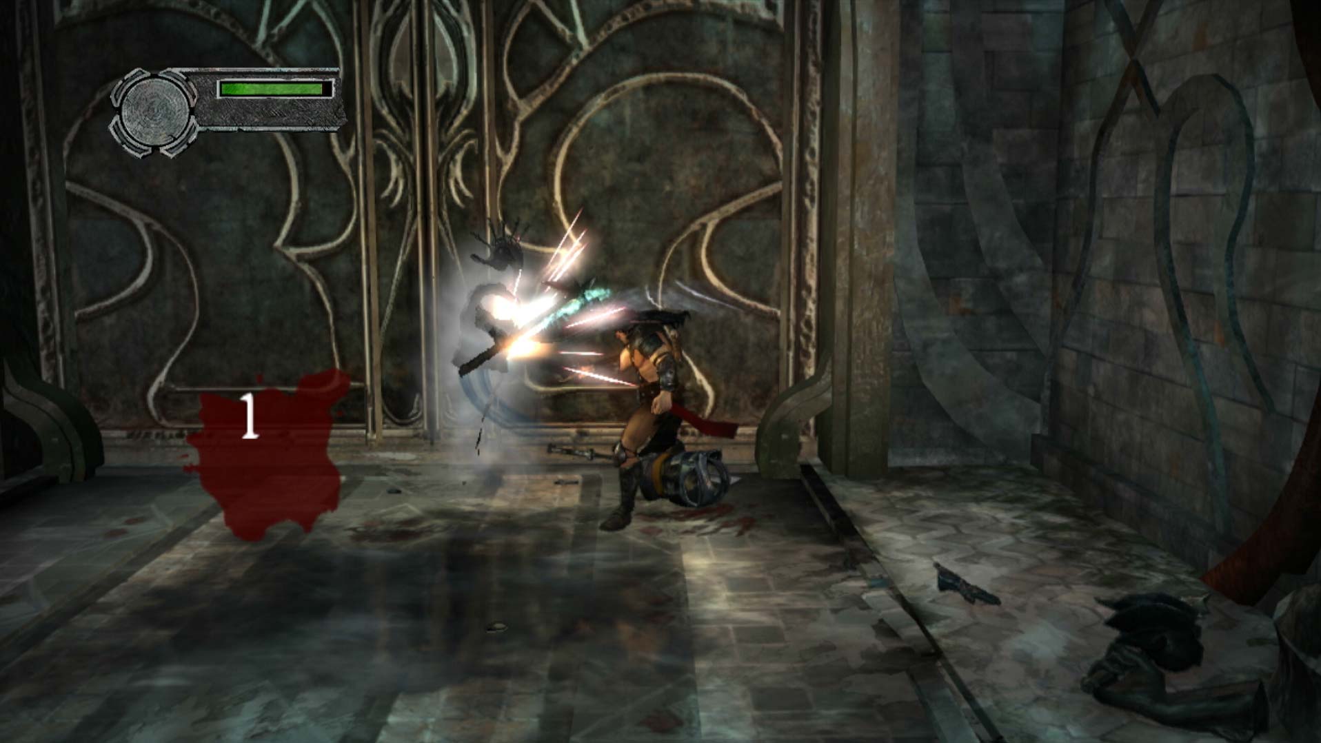 Conan PS3 fighting enemy gameplay screenshot