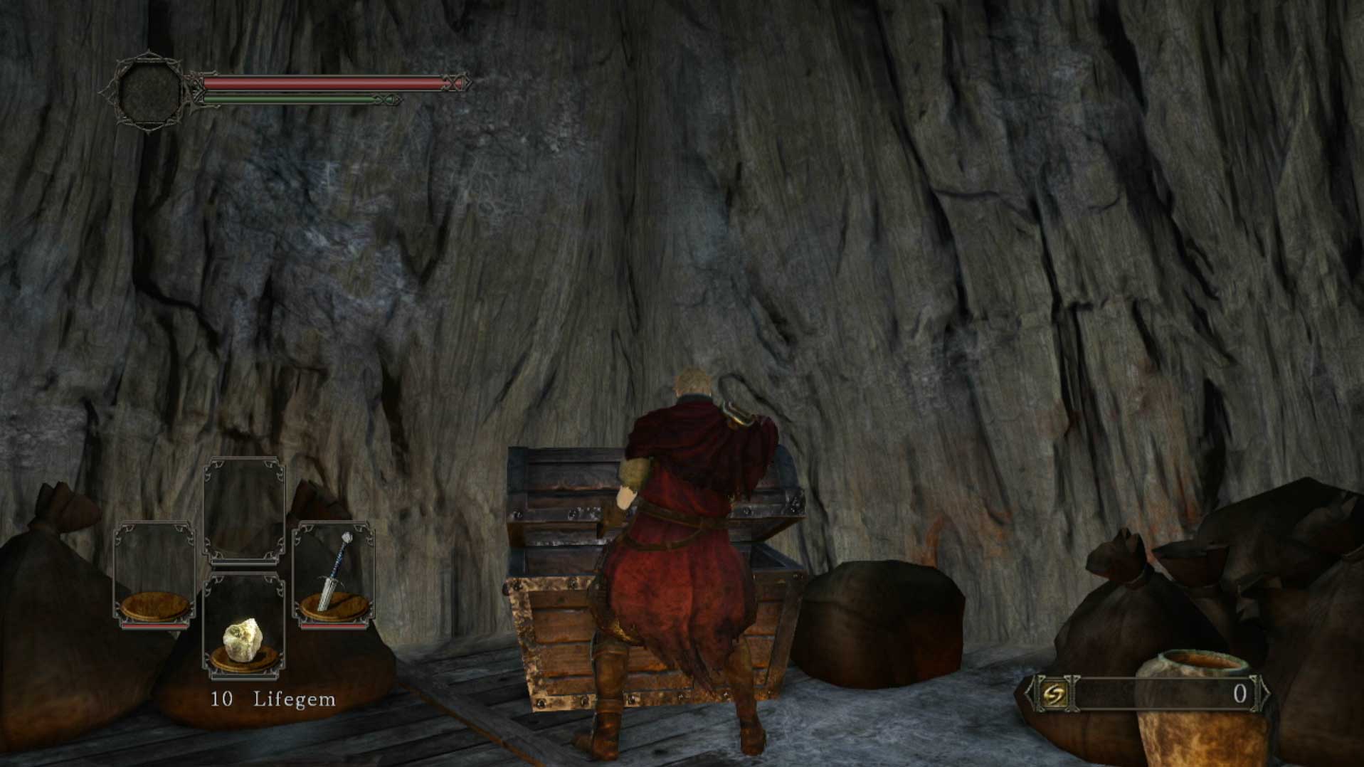 Dark Souls II PS3 treasure loot chest opening