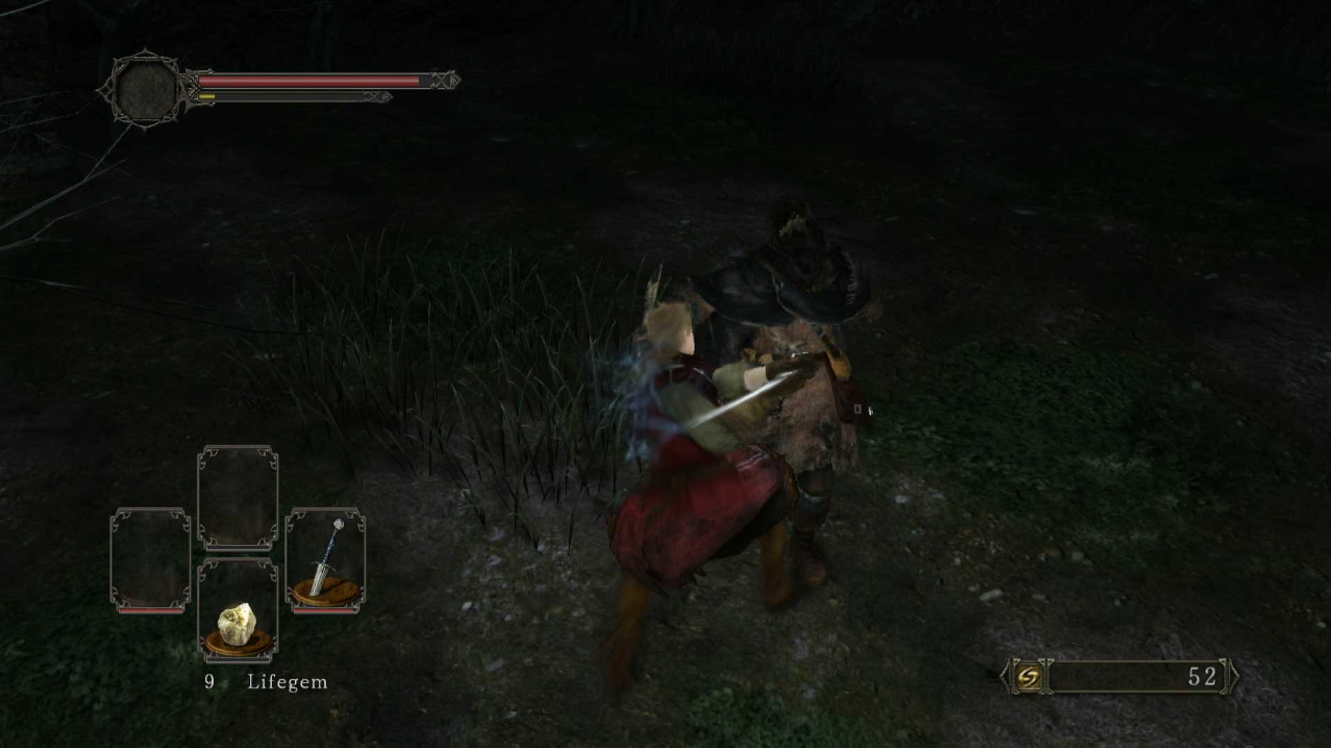 Dark Souls II PS3 fighting sword gameplay