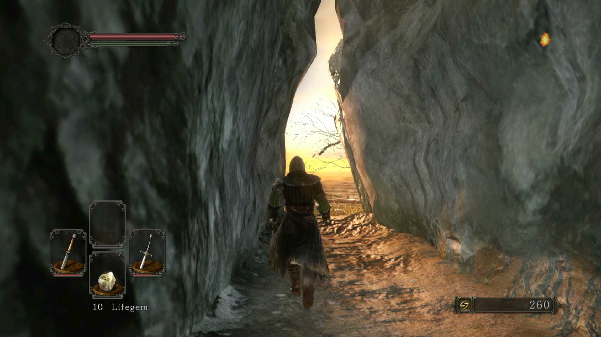 Dark Souls II PS3 walking gameplay screenshot