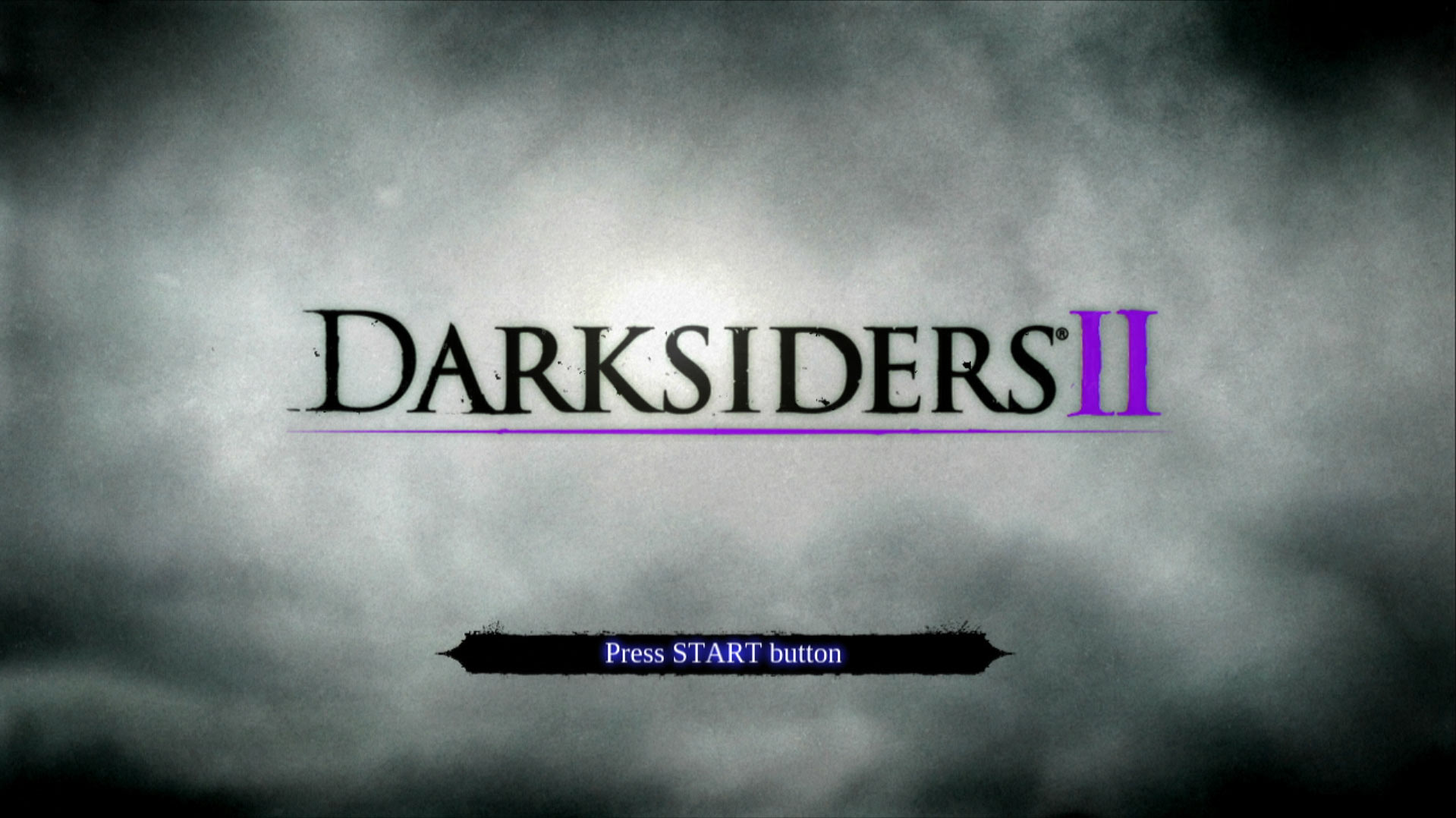 Darksiders II PS3 game title start screen