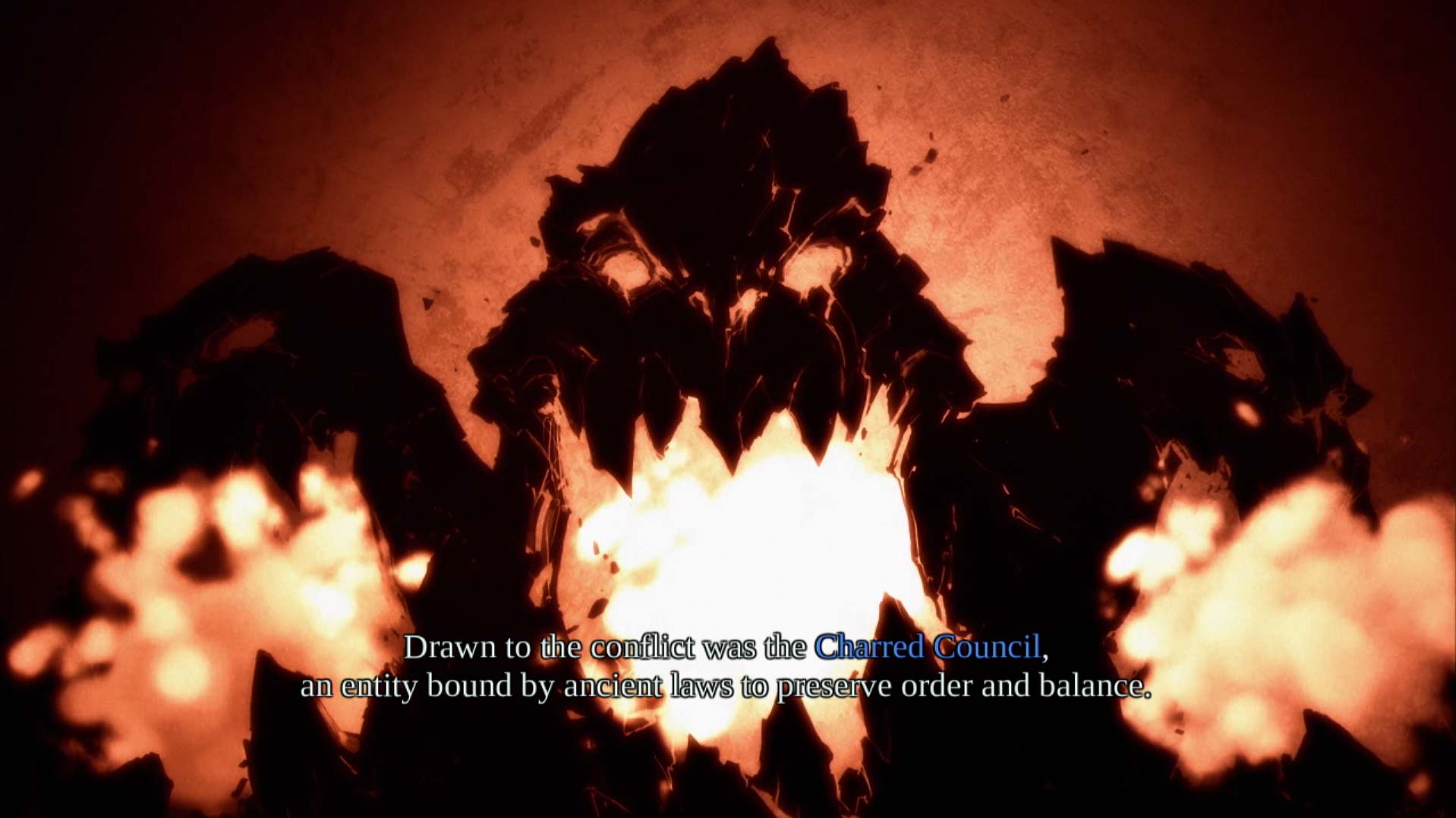 Darksiders PS3 cutscene charred council face