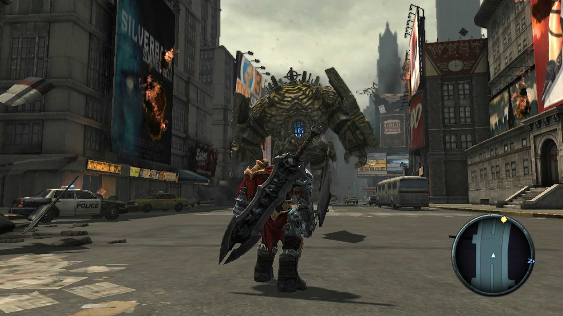 Darksiders PS3 walking city gameplay screenshot