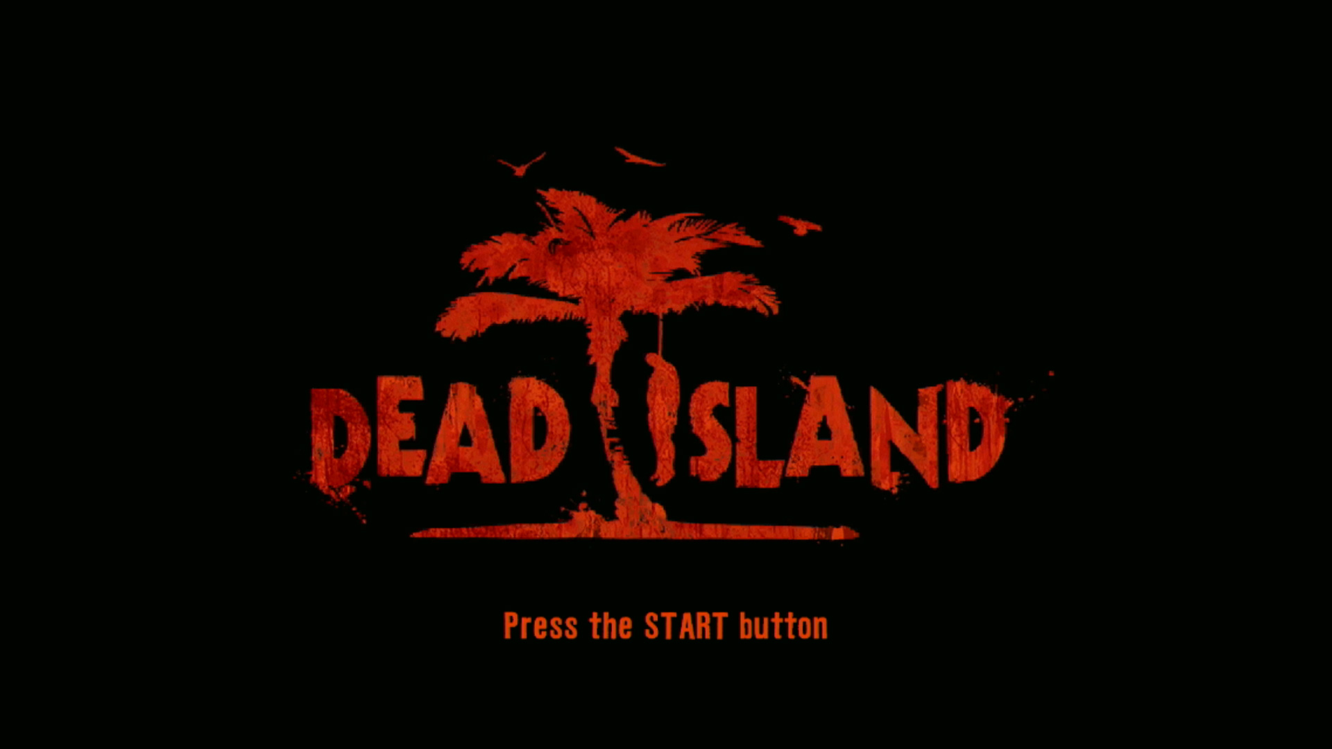 Dead Island PS3 game title start screen