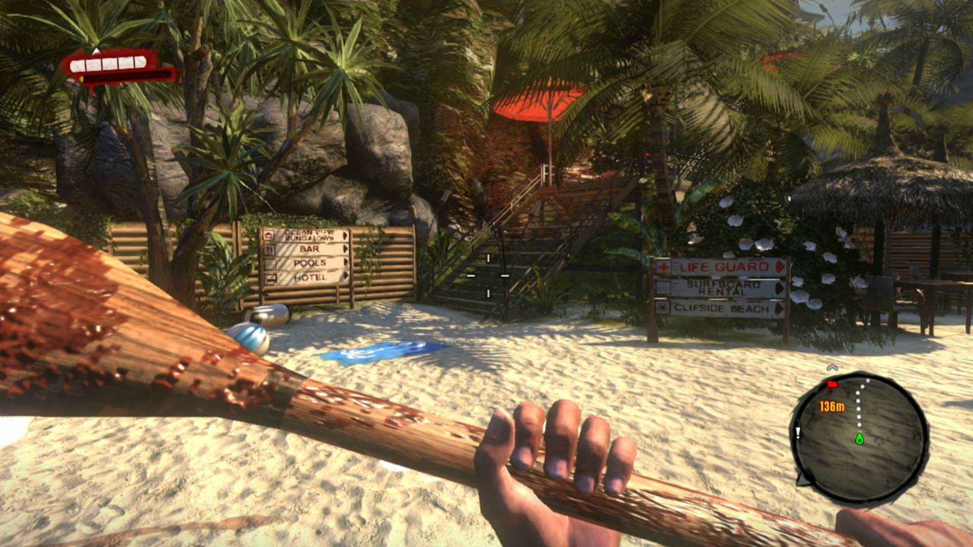 Dead Island PS3 boat paddle weapon gameplay 