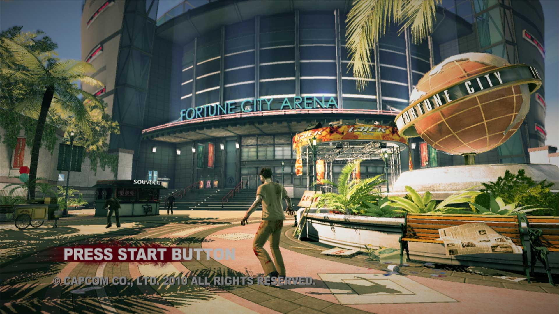 Dead Rising 2 PS3 game title start screen