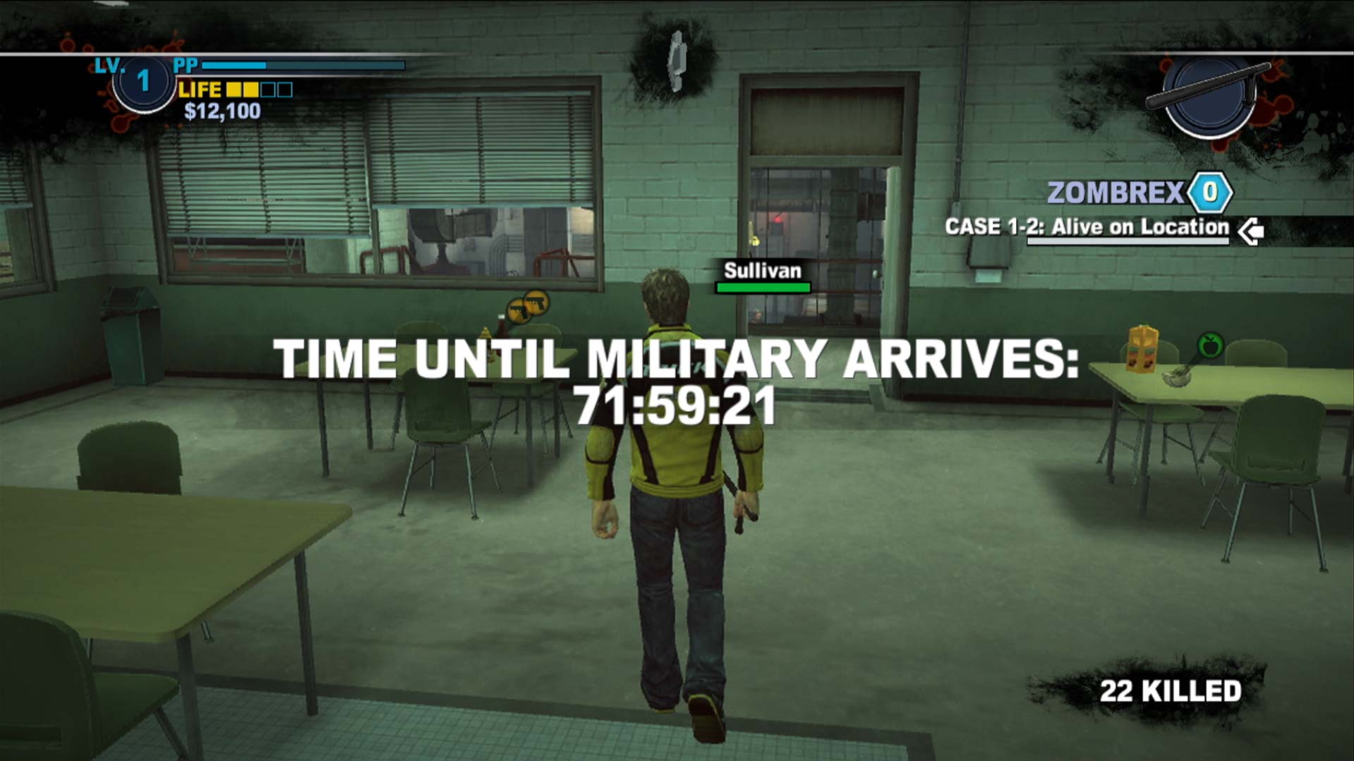 Dead Rising 2 PS3 time until military arrives