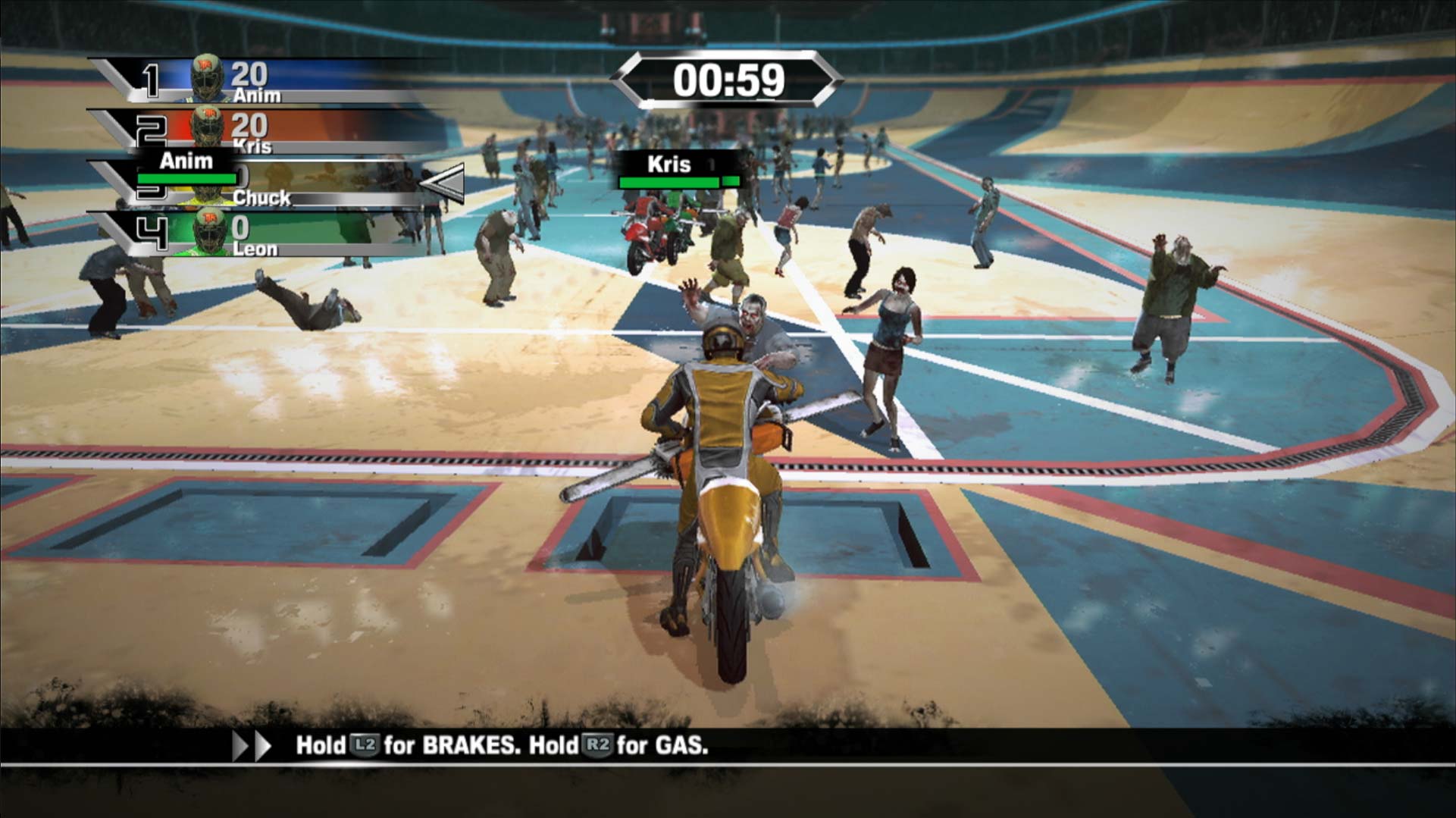 Dead Rising 2 PS3 motocross gameplay zombies