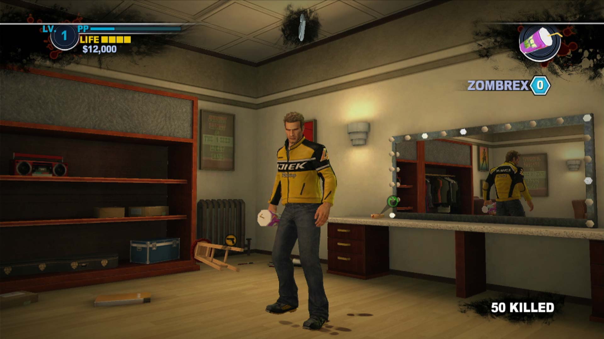 Dead Rising 2 PS3 dressing room slurpee life