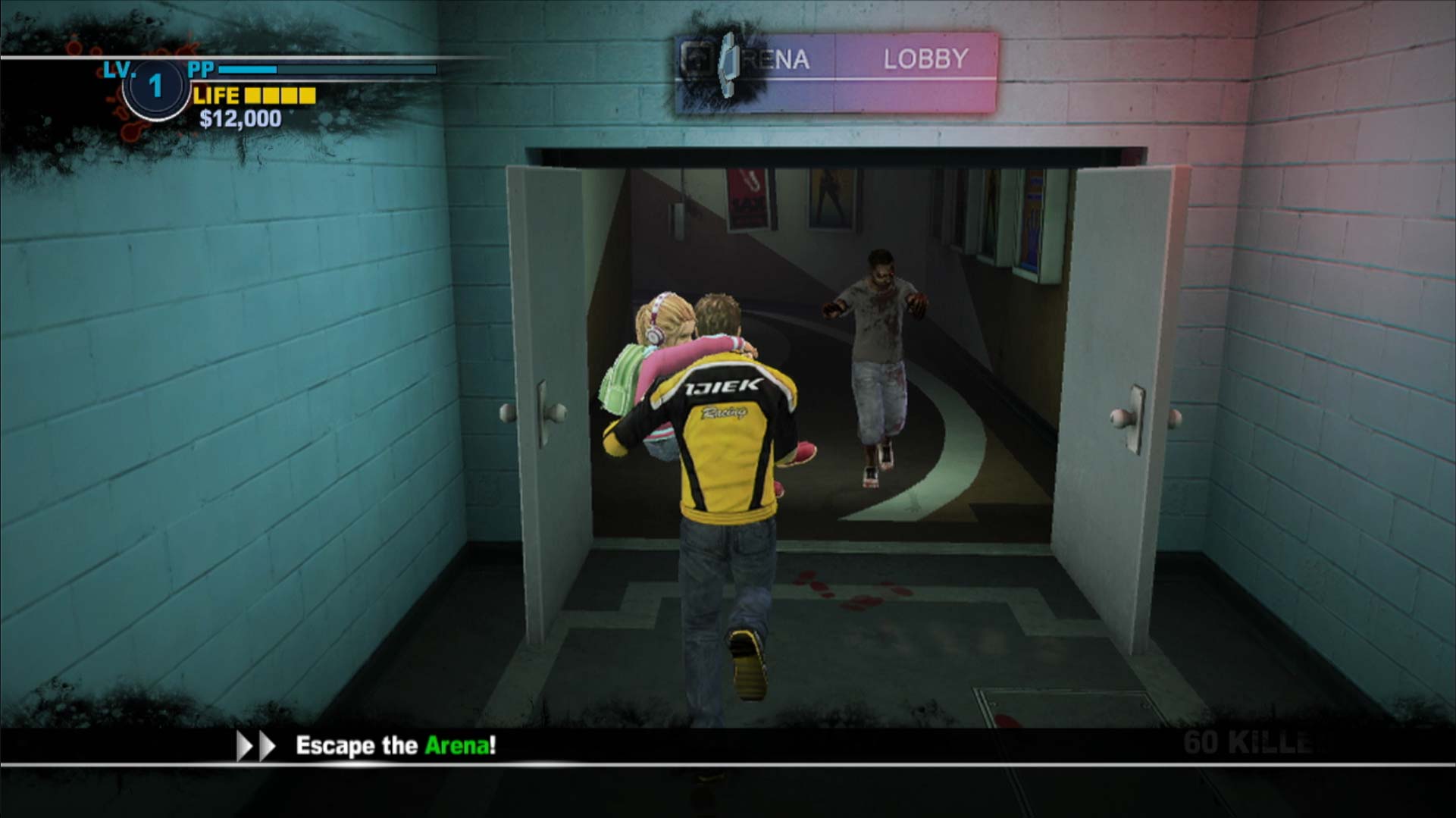 Dead Rising 2 PS3 carrying daughter mall