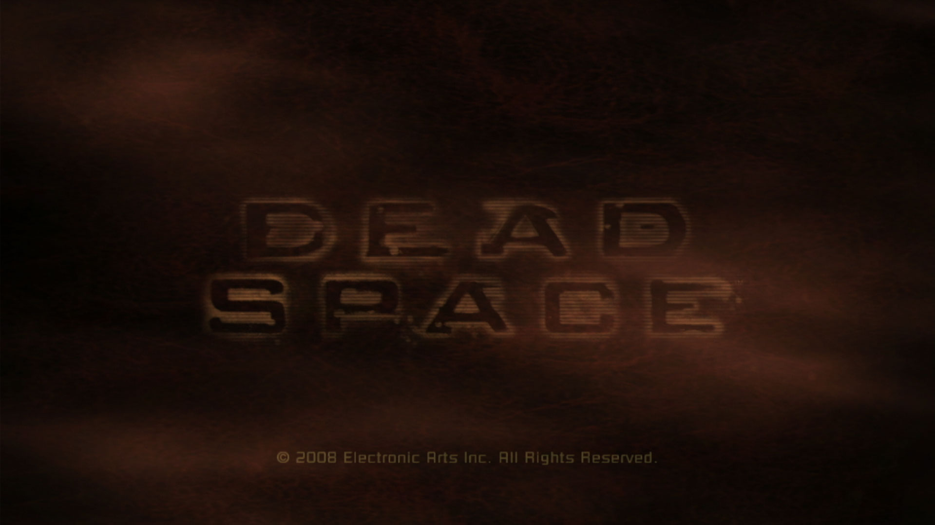 Dead Space PS3 video game title start screen