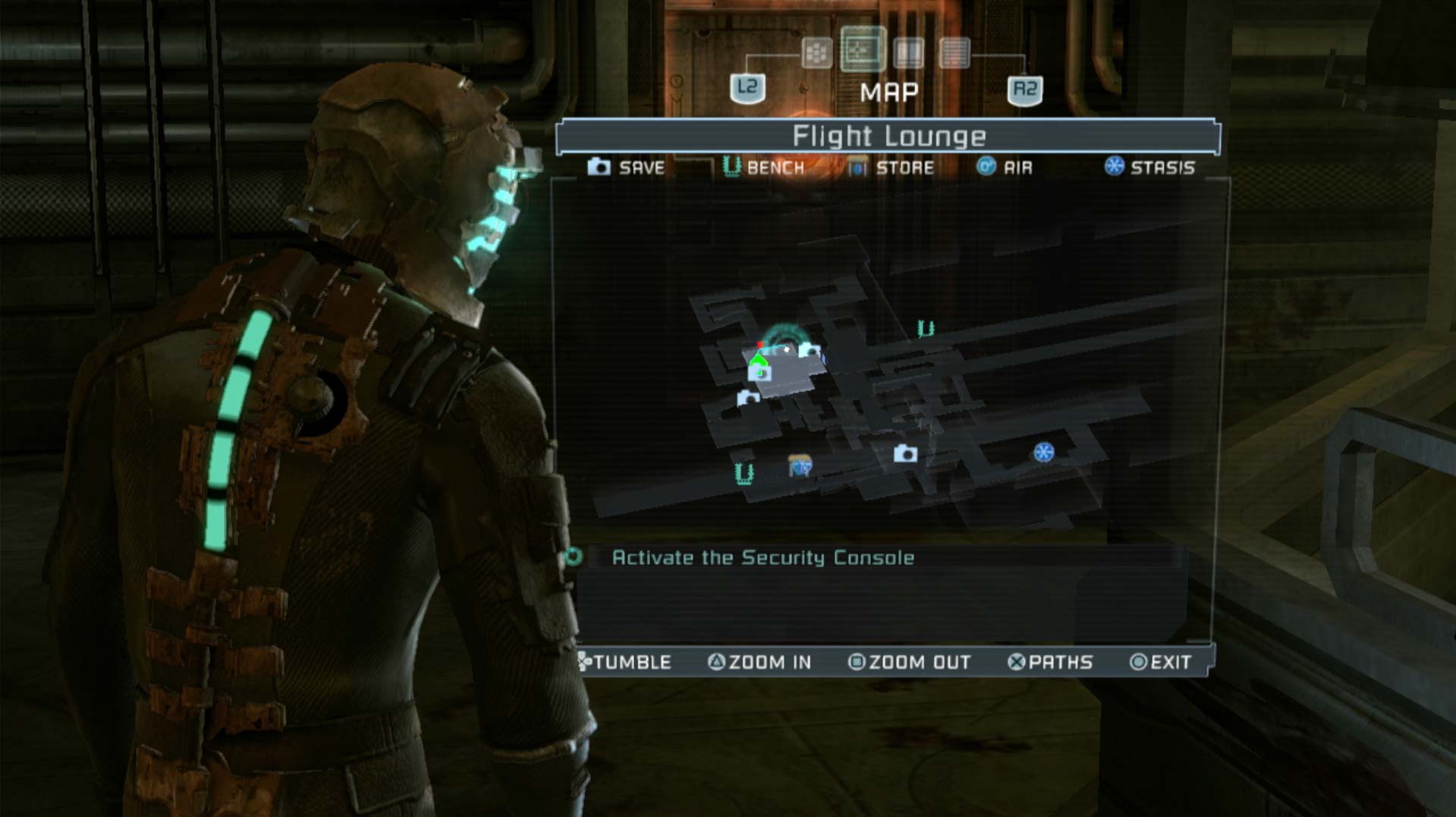 Dead Space PS3 game map