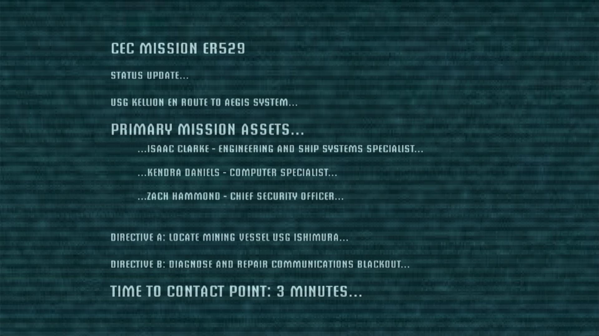 Dead Space PS3 CEC missions update text