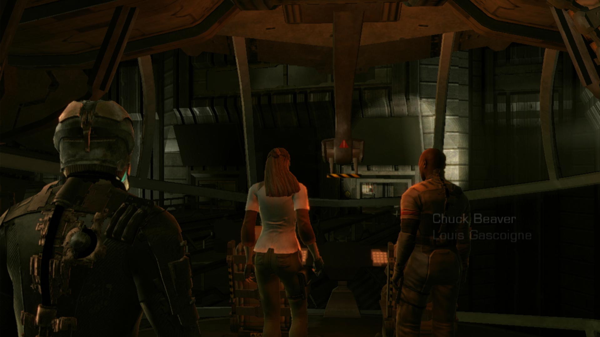 Dead Space PS3 interior spaceship cutscene parking