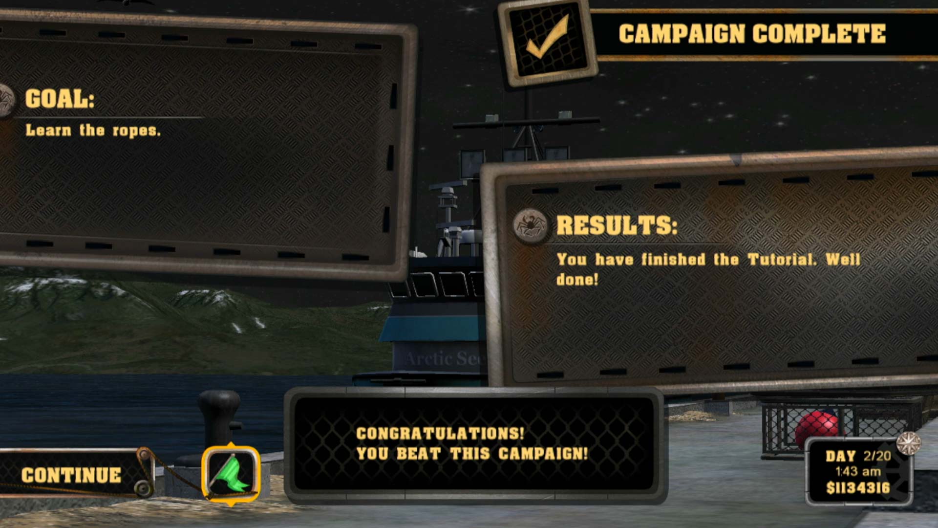 Deadliest Catch Sea of Chaos PS3 campaign complete