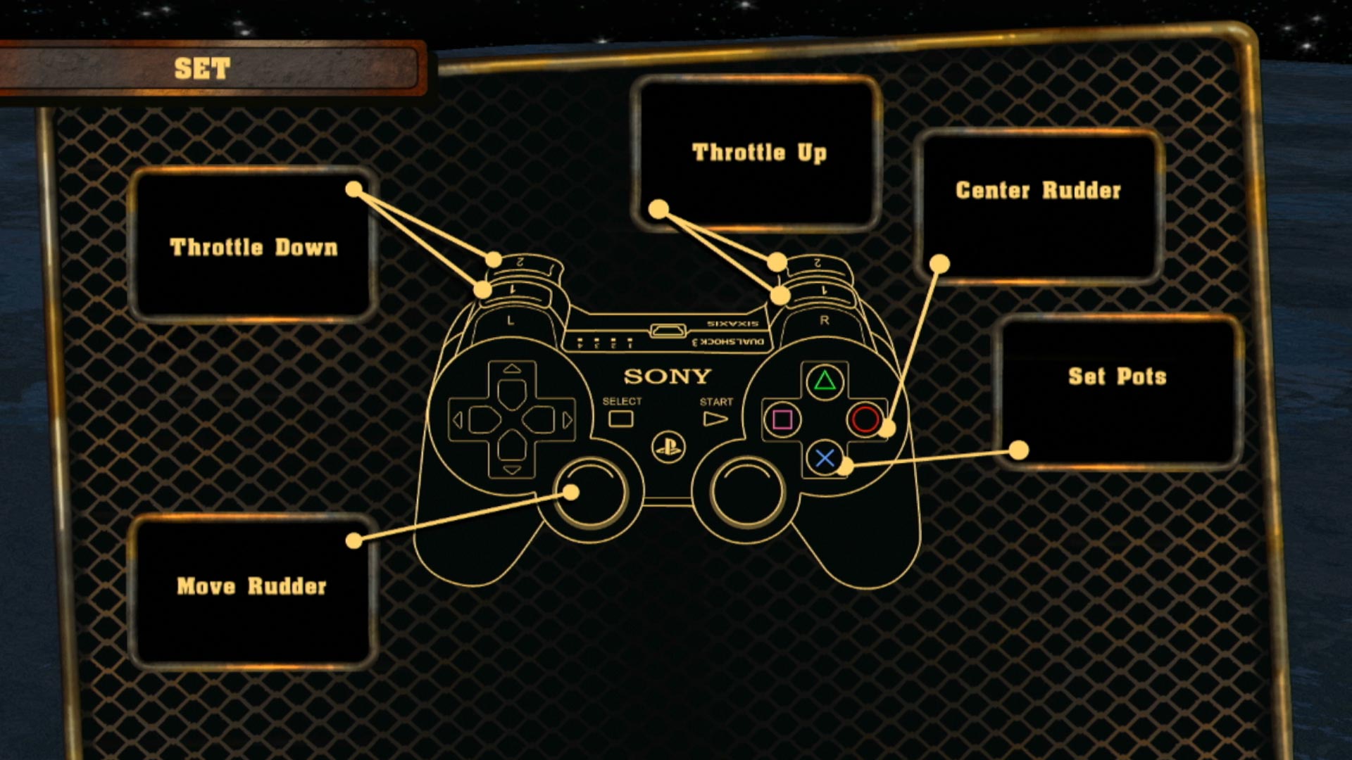 Deadliest Catch Sea of Chaos PS3 game controller button layout