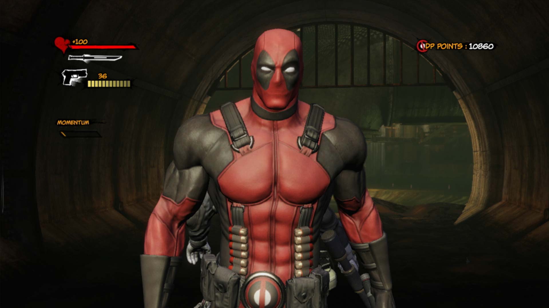 Deadpool PS3 protagonist front view