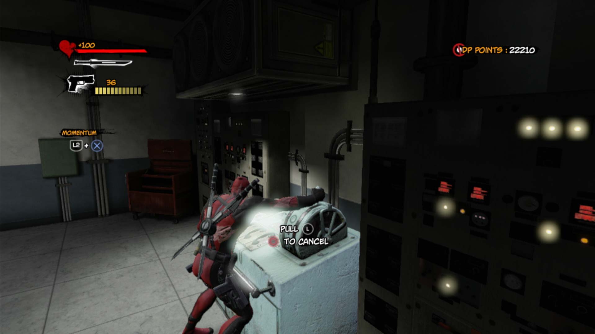 Deadpool PS3 activate switch