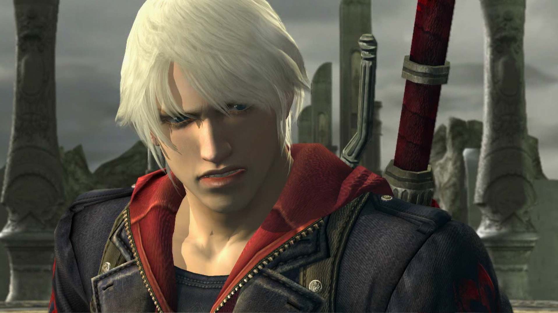 Devil May Cry 4 PS3 protagonist dante close-up