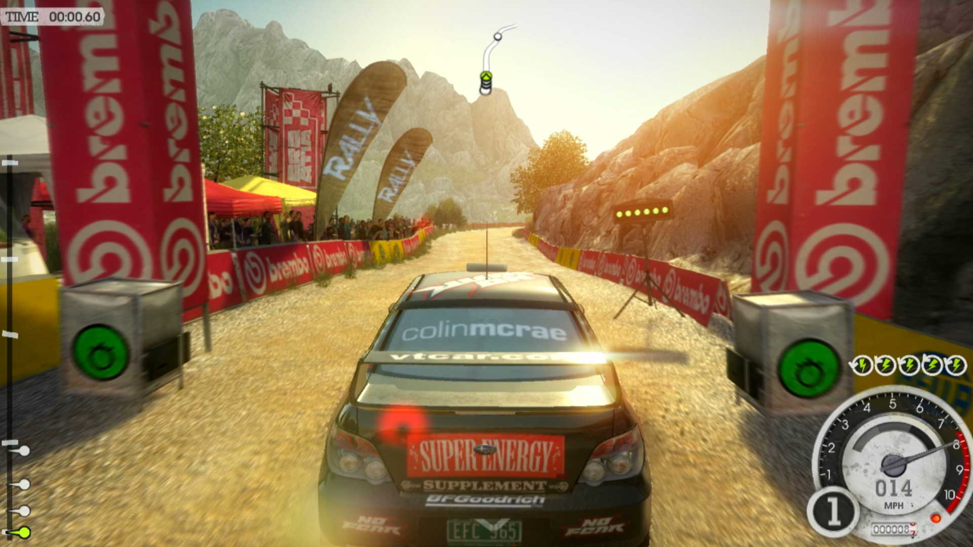 Dirt 2 PS3 ralley race starting point