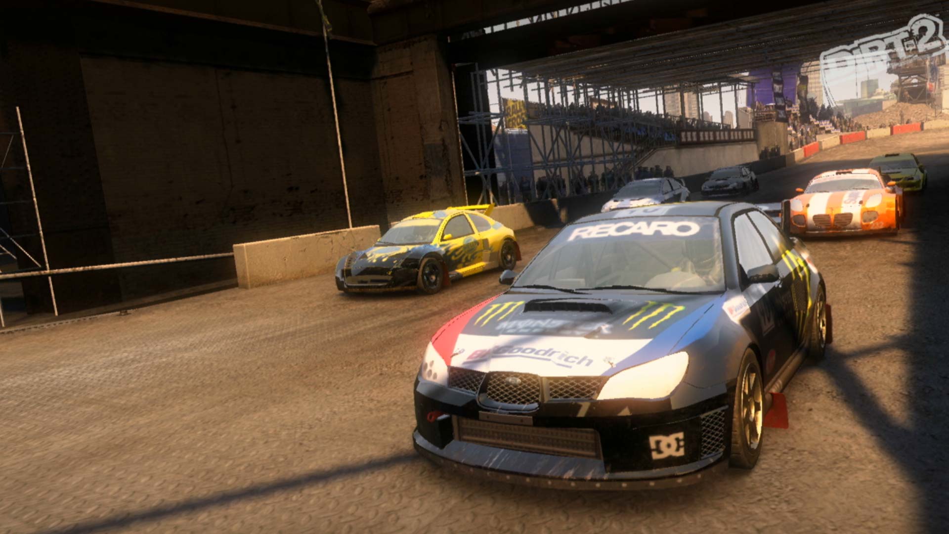 Dirt 2 PS3 race lineup subaru wrx